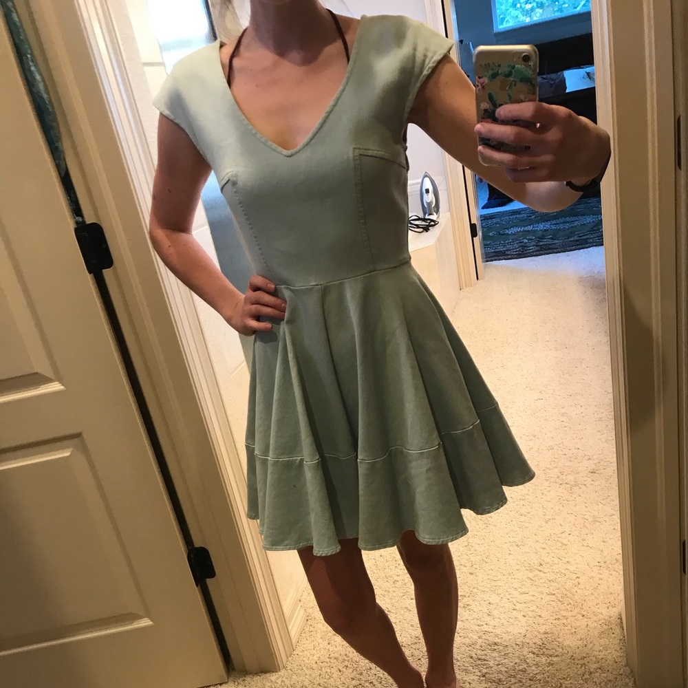 Signature8 chambray denim dress